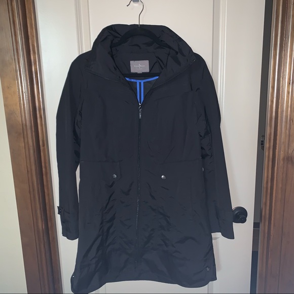 Cole Haan rain jacket blue small - Picture 2 of 9